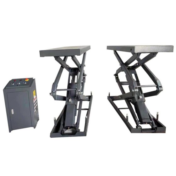 Inground Mini Scissor Lift Ultra-Thin Hydraulic Car Lift for Auto Repair